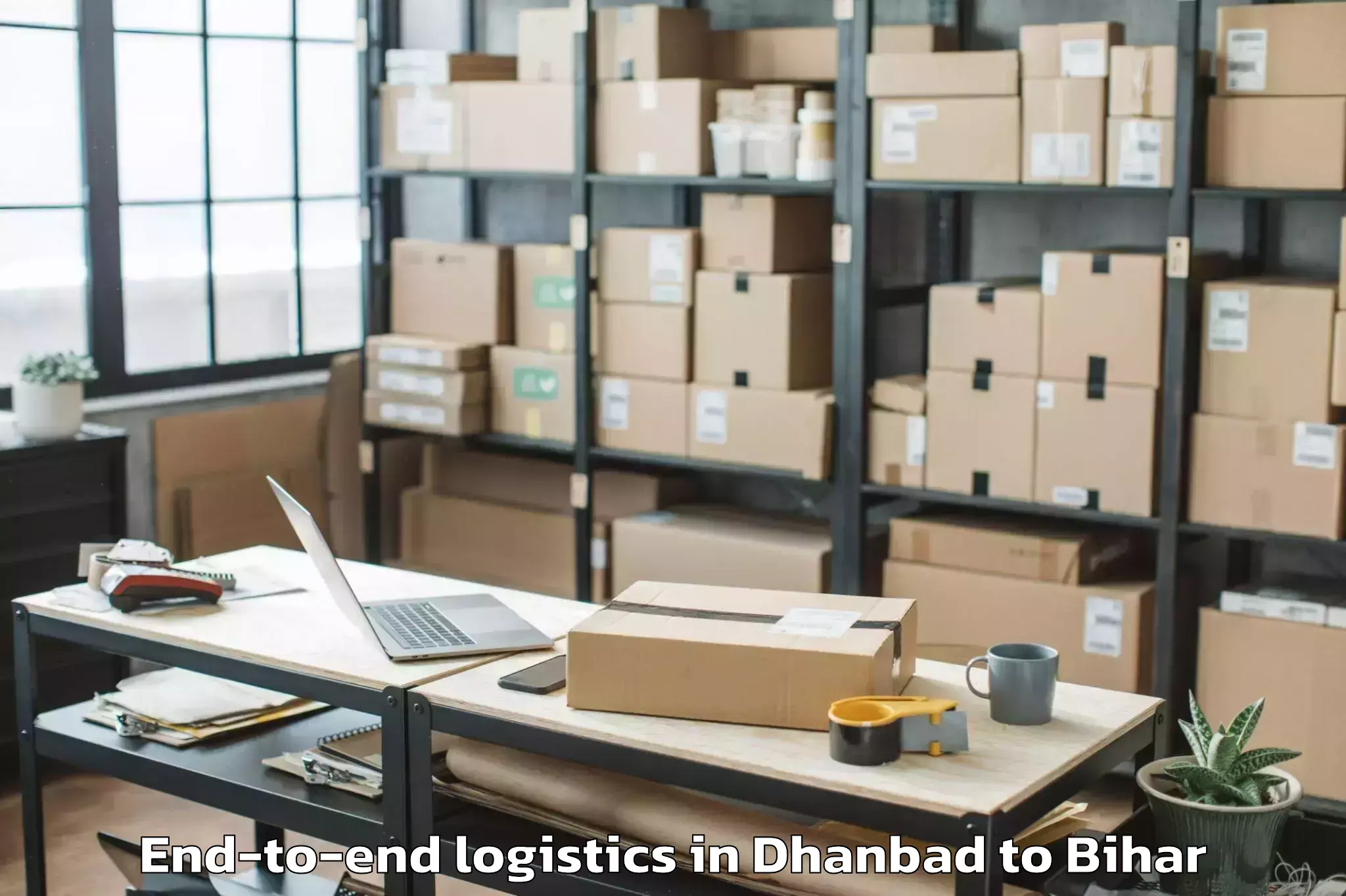 Leading Dhanbad to Makhdumpur End To End Logistics Provider